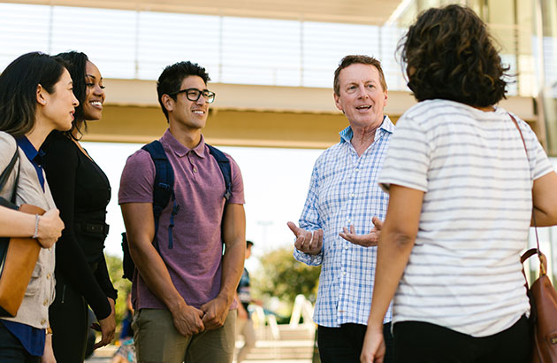 Students on campus